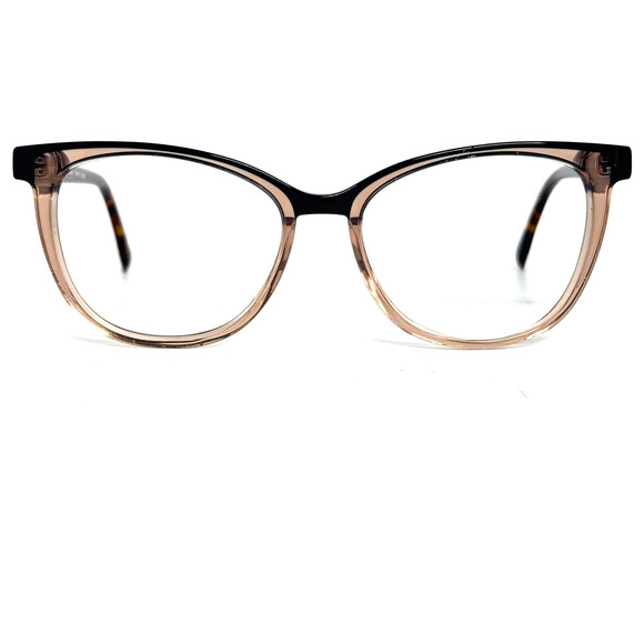 BCBGMAXAZRIA SONYA Brown Combo Eyeglasses Frame 52-16-135mm H16653fffffffffffff - Picture 1 of 7